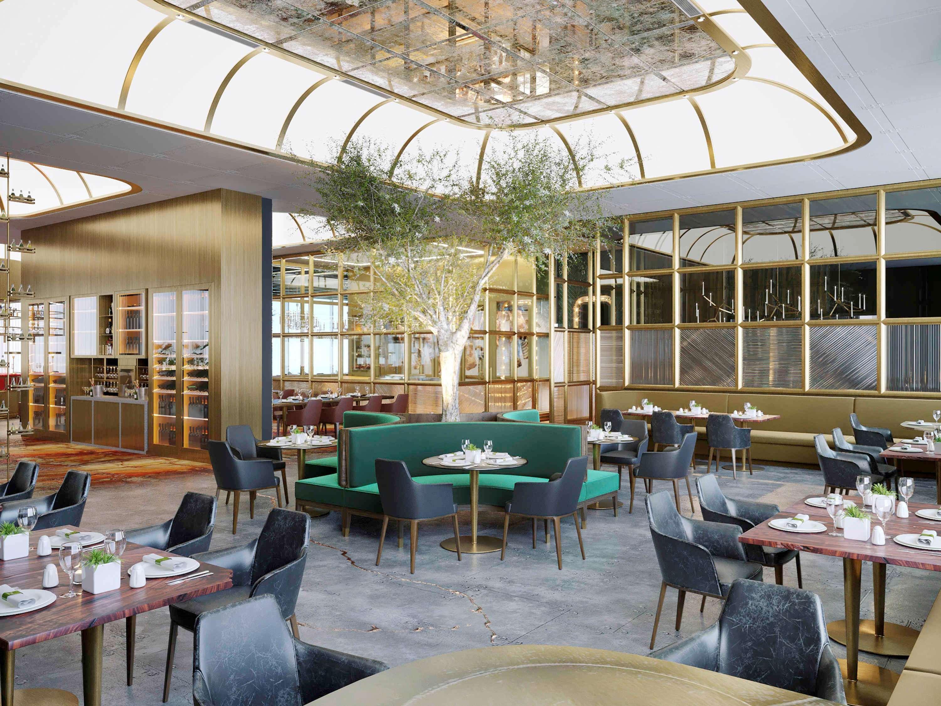 Sls Dubai Hotel & Residences Exterior foto The restaurant's interior