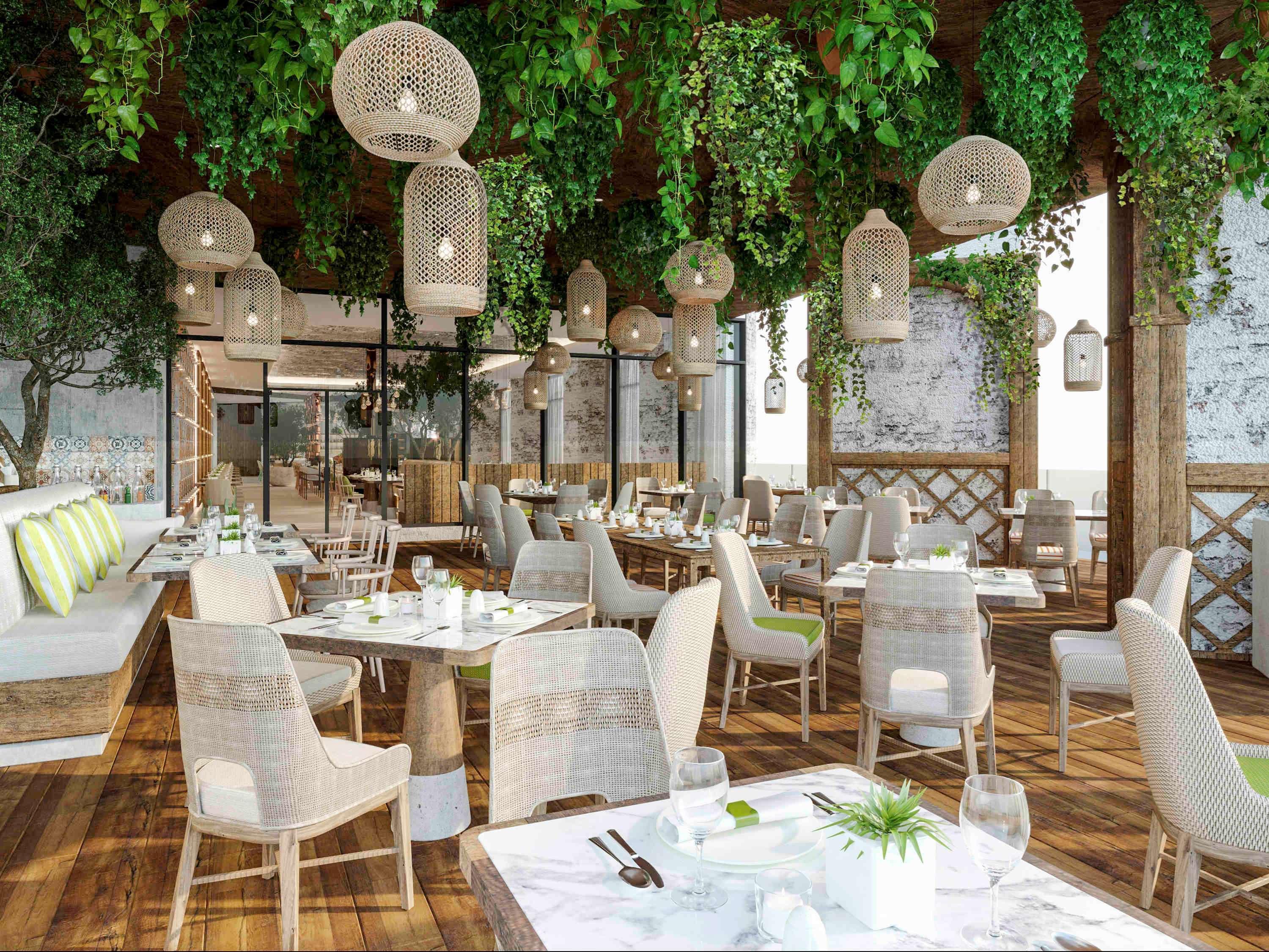 Sls Dubai Hotel & Residences Exterior foto The restaurant