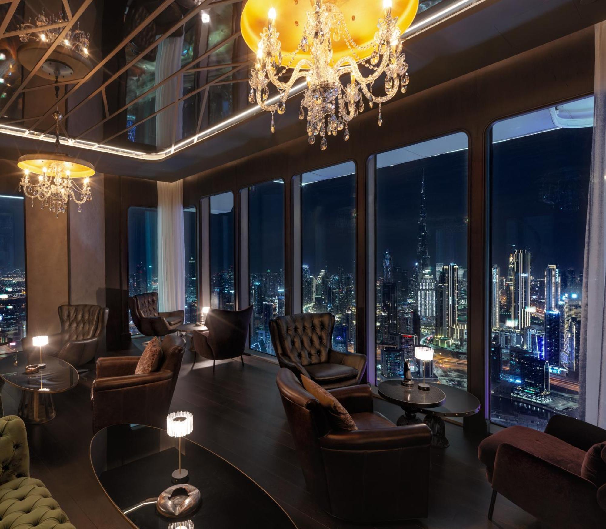 Sls Dubai Hotel & Residences Exterior foto The 360° Sky Lounge