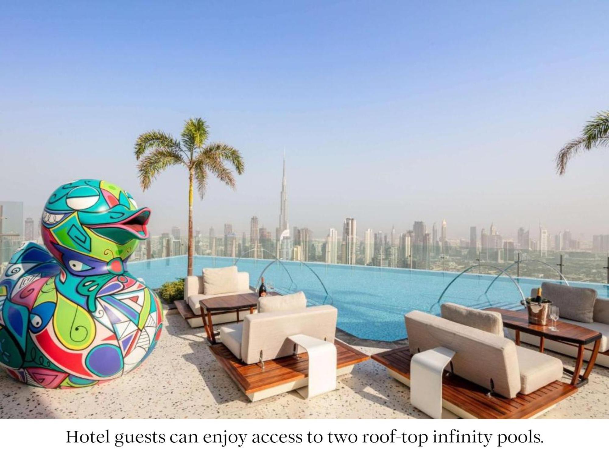 Sls Dubai Hotel & Residences Exterior foto Rooftop Infinity Pools