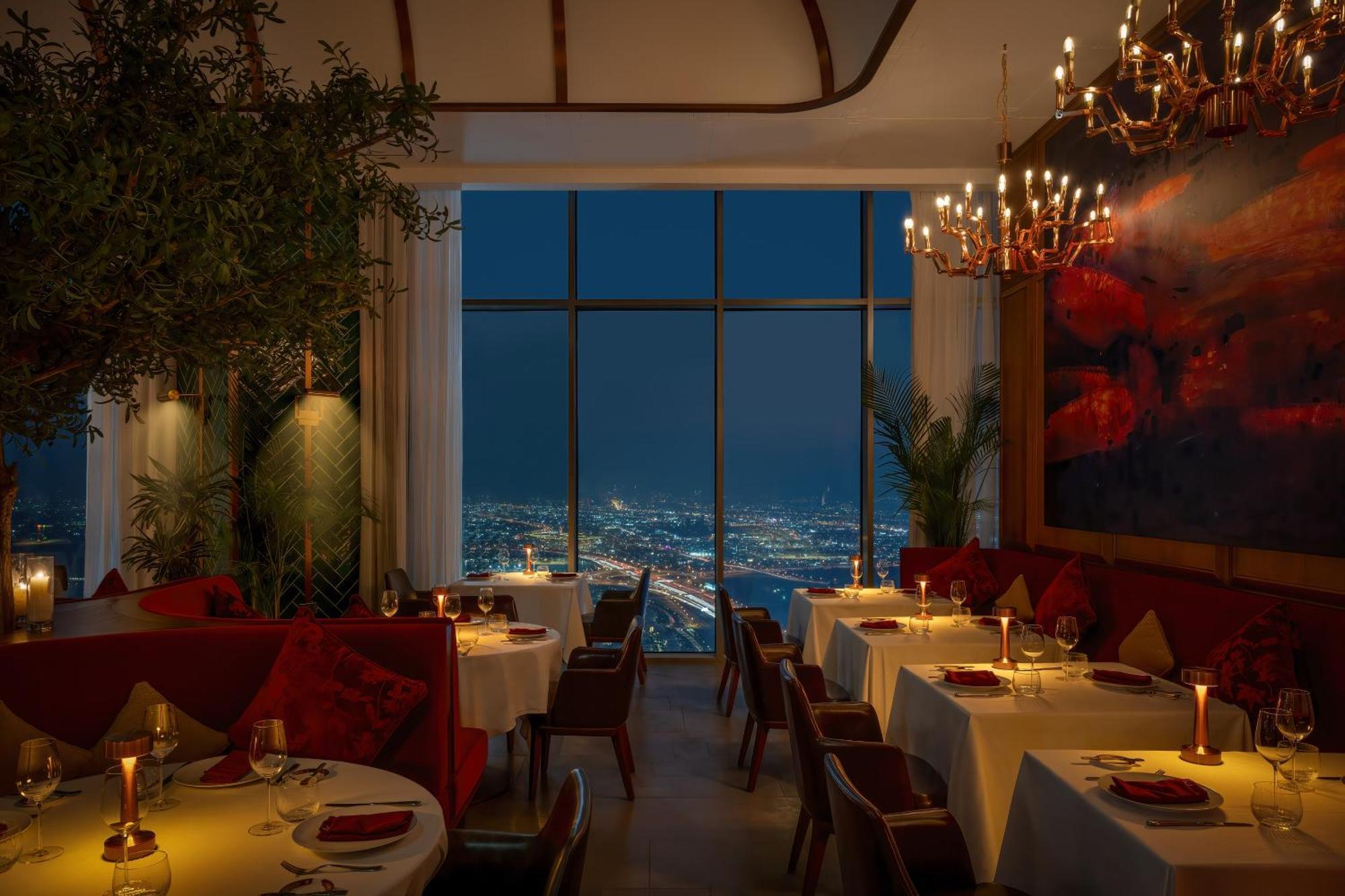 Sls Dubai Hotel & Residences Exterior foto The interior of the restaurant