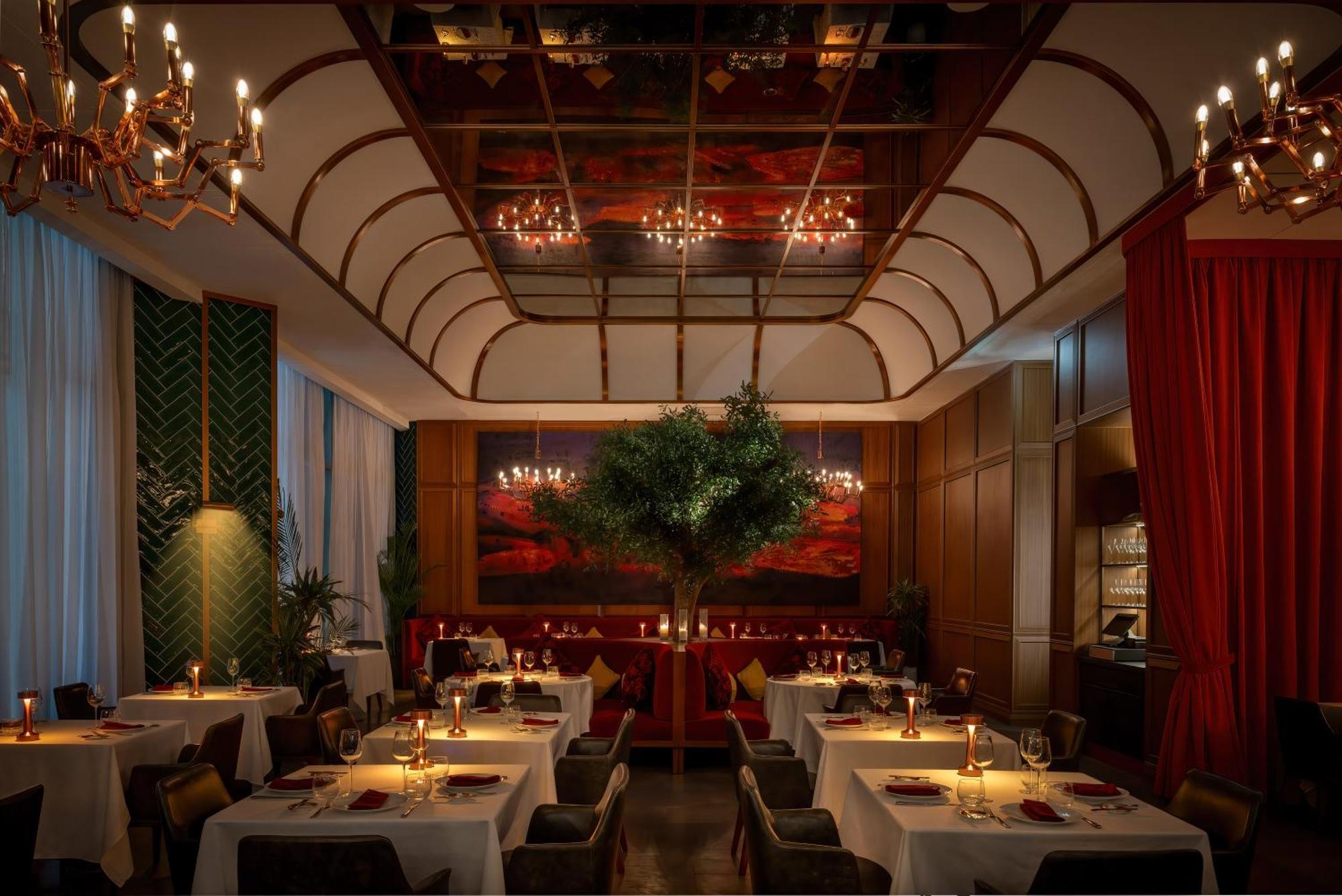 Sls Dubai Hotel & Residences Exterior foto The interior of the restaurant
